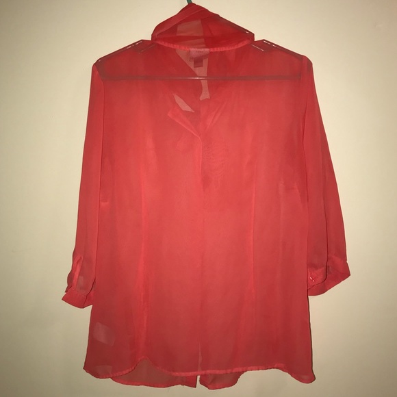 Pink button up blouse - Picture 3 of 3